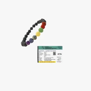 7 Chakra Lava Stone Bracelet
